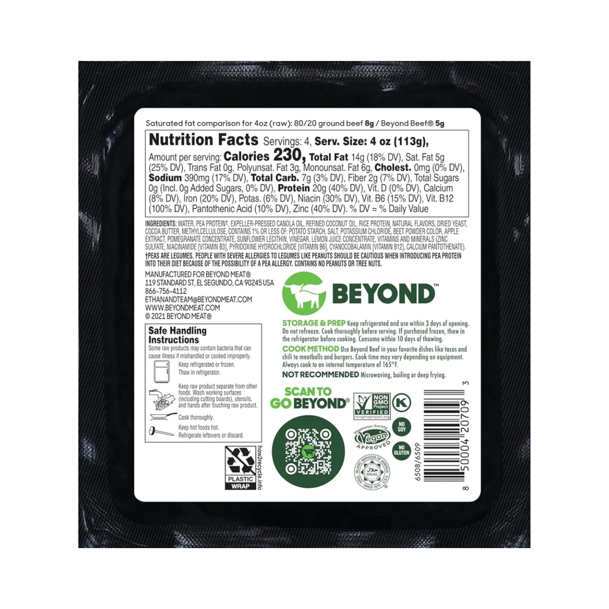 BEYOND MEAT GROUND BEEF 453G - Image 2